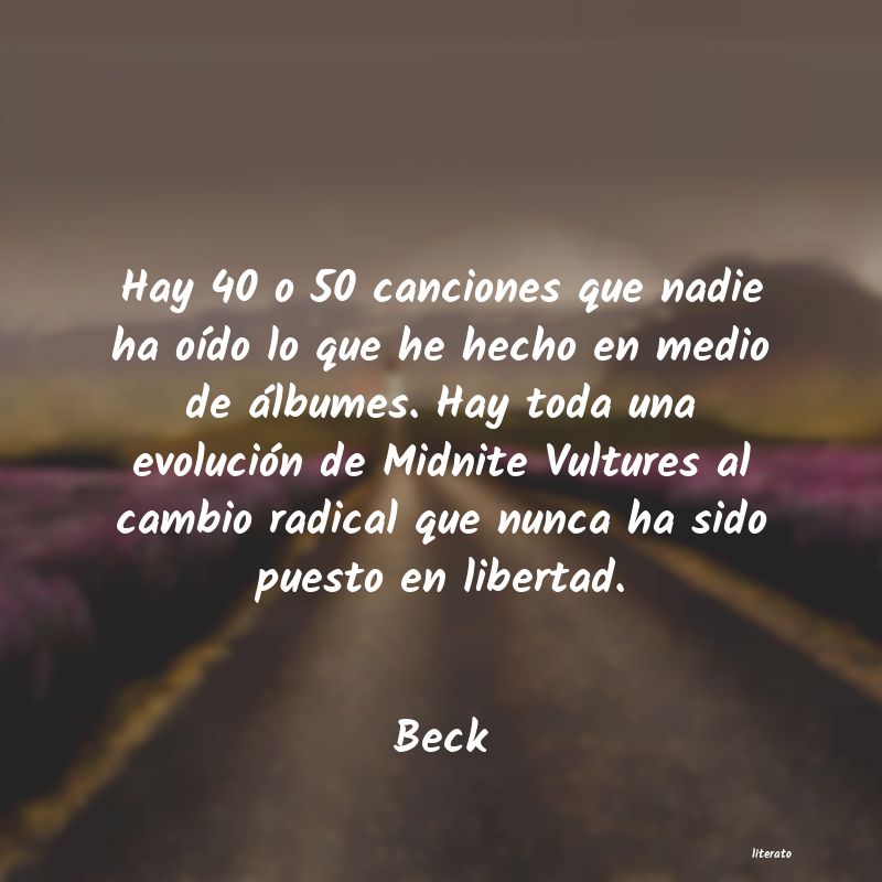 Frases de Beck