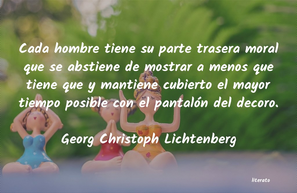 frases de Georg Christoph Lichtenberg