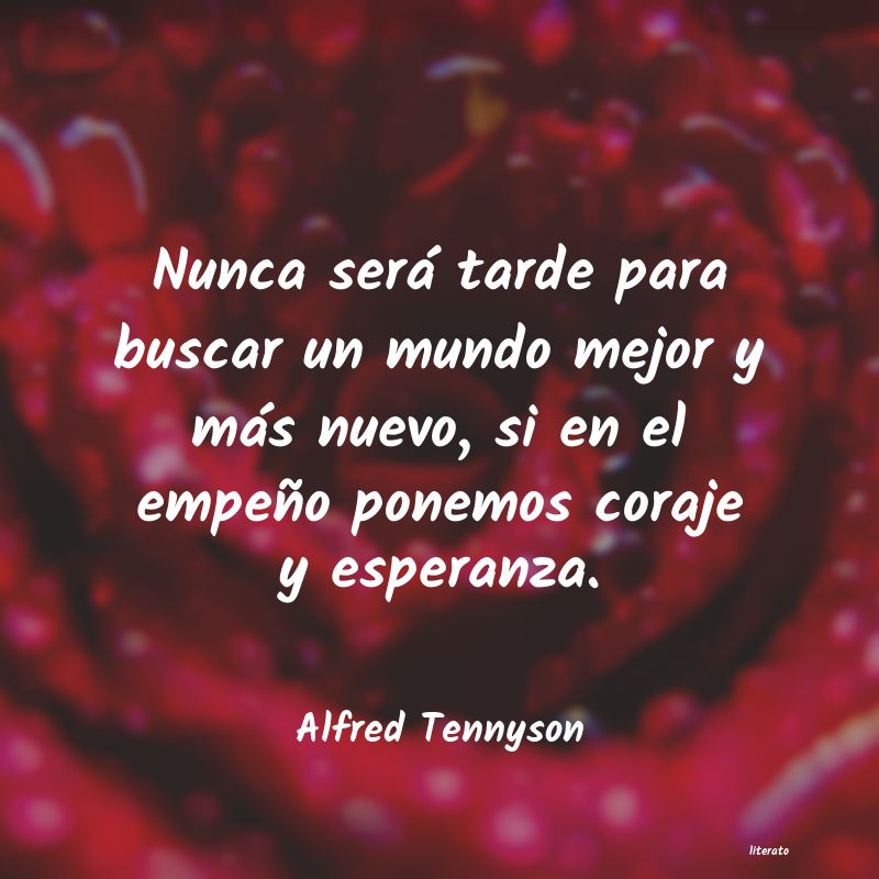 Frases de Alfred Tennyson