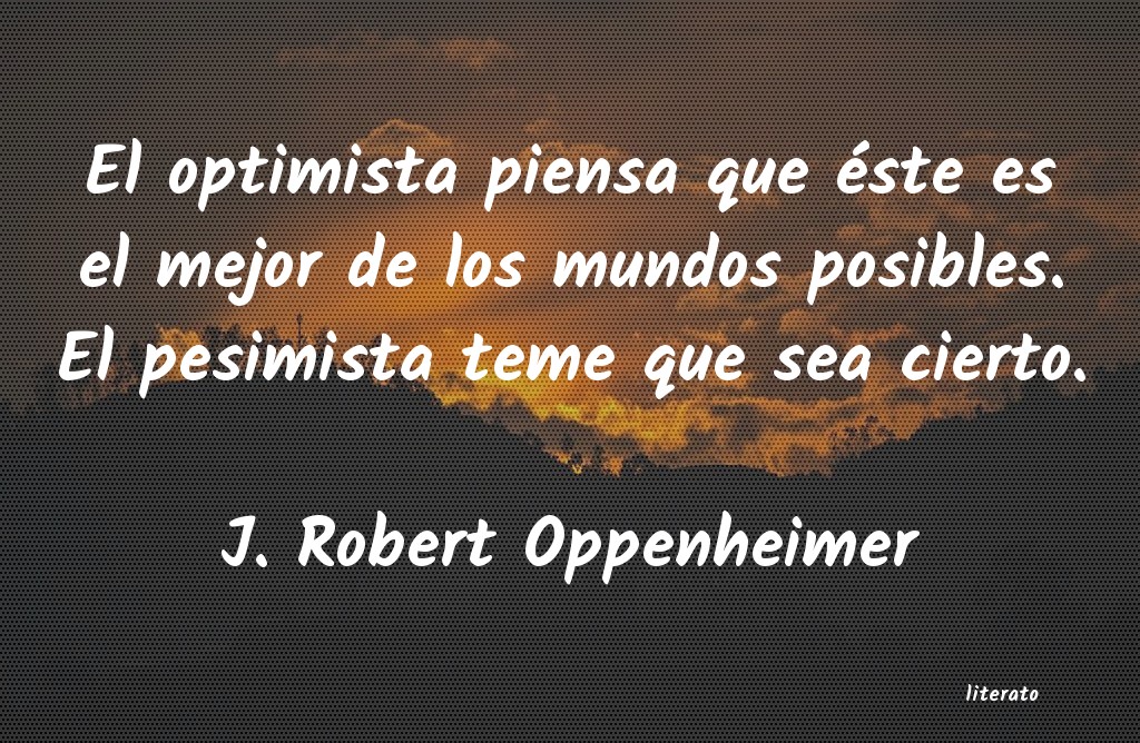 frases de J. Robert Oppenheimer