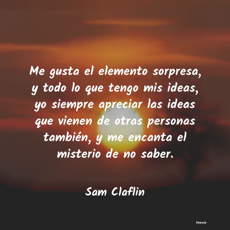 Frases de Sam Claflin
