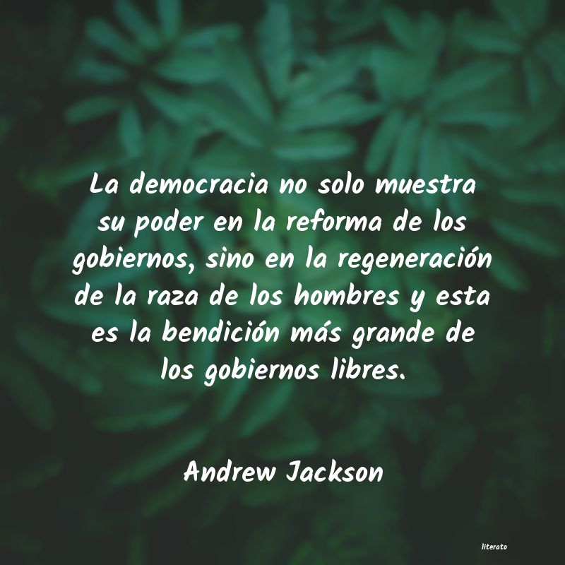 frases de Andrew Jackson