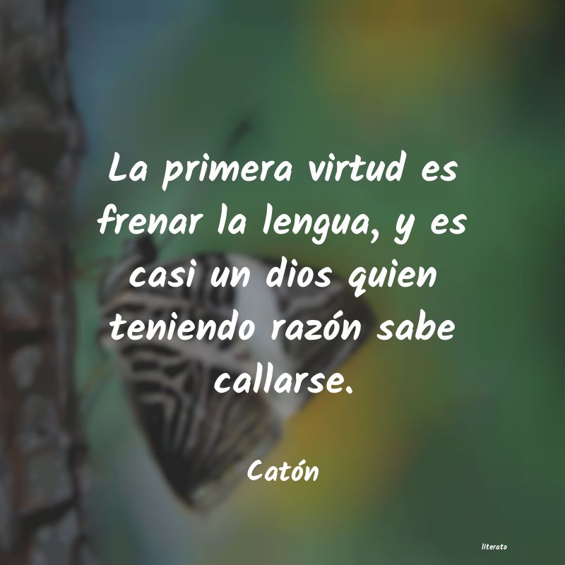 frases de Catón