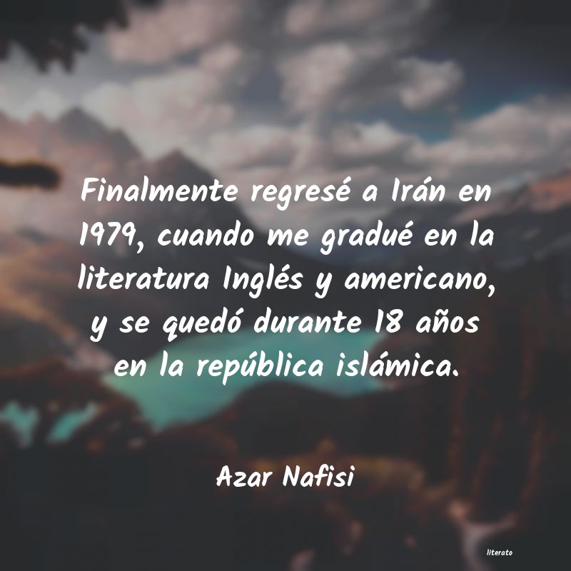 Frases de Azar Nafisi