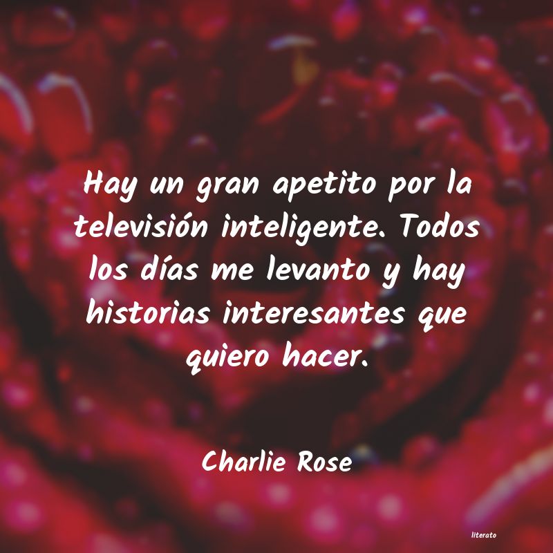 Frases de Charlie Rose