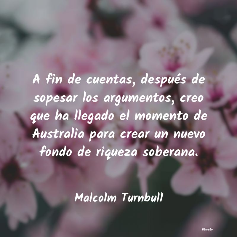 frases de Malcolm Turnbull