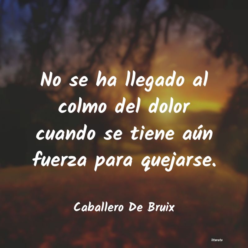 Frases de Caballero De Bruix