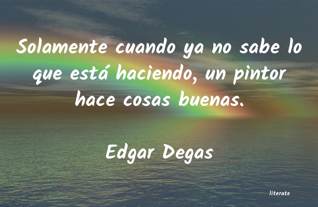 frases de Edgar Degas