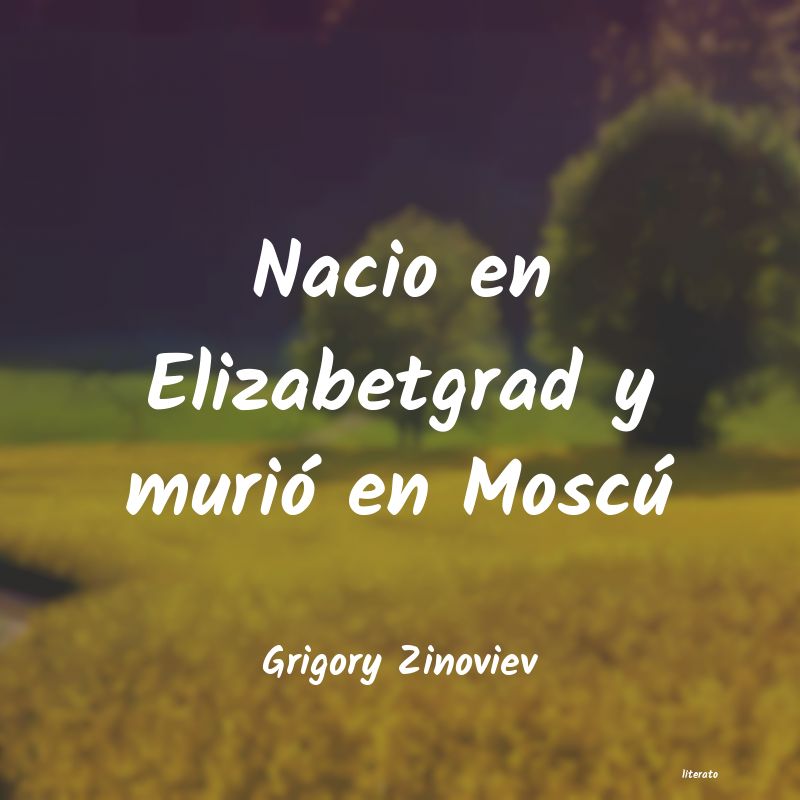 Frases de Grigory Zinoviev