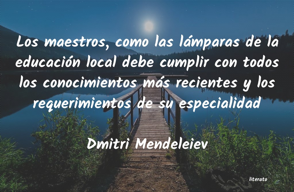 frases de Dmitri Mendeleiev