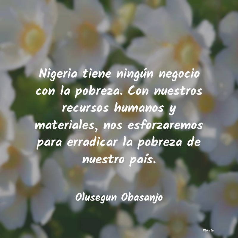 Frases de Olusegun Obasanjo