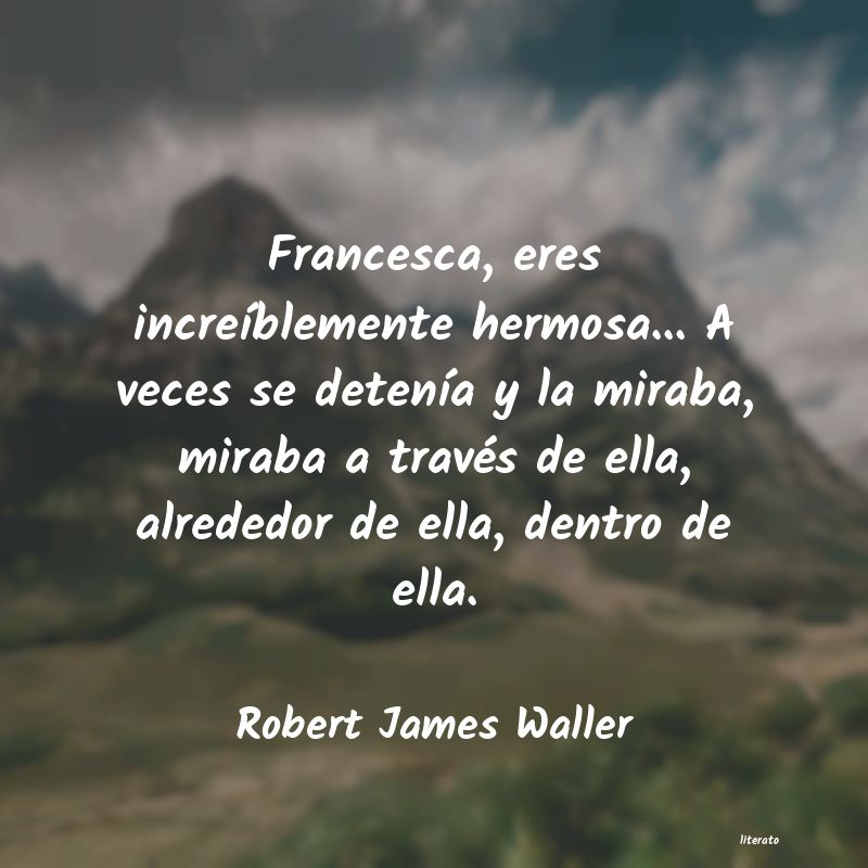 Frases de Robert James Waller