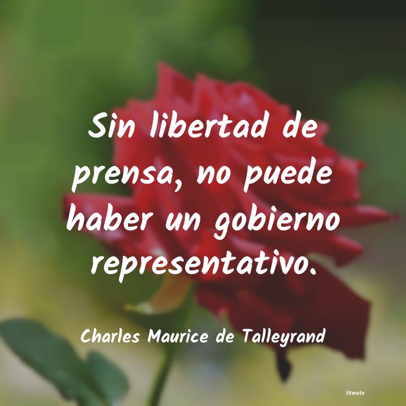 Frases de Charles Maurice de Talleyrand