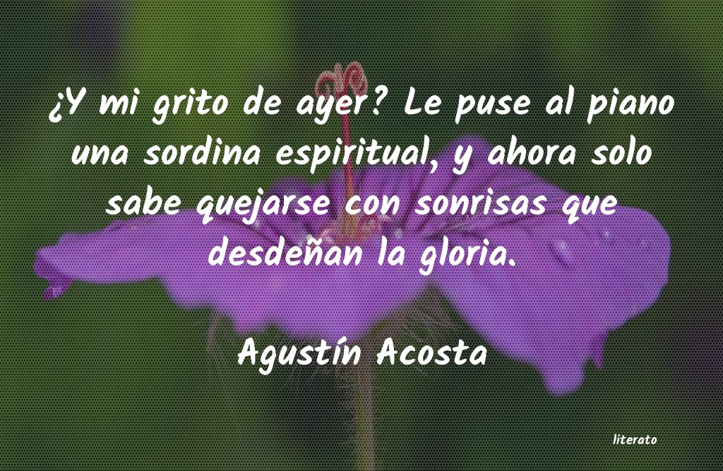 Frases de Agustín Acosta