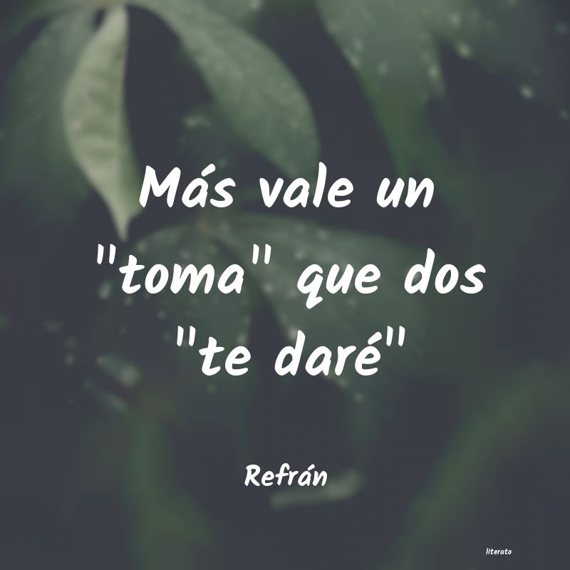 frases de Refrán