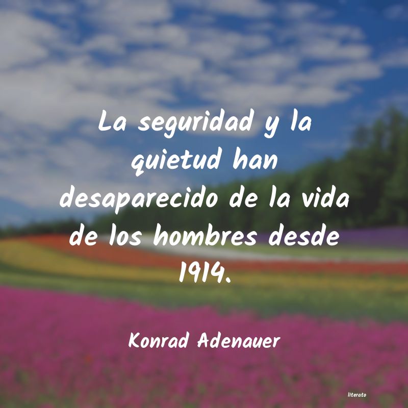 frases de Konrad Adenauer