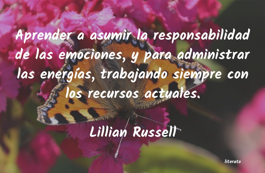 frases de Lillian Russell