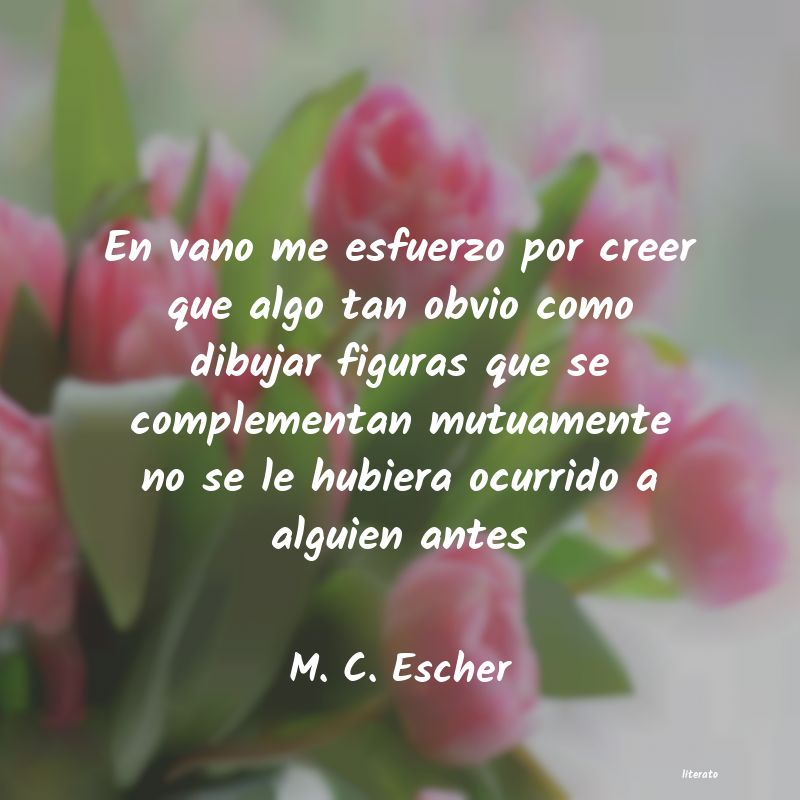 frases de M. C. Escher