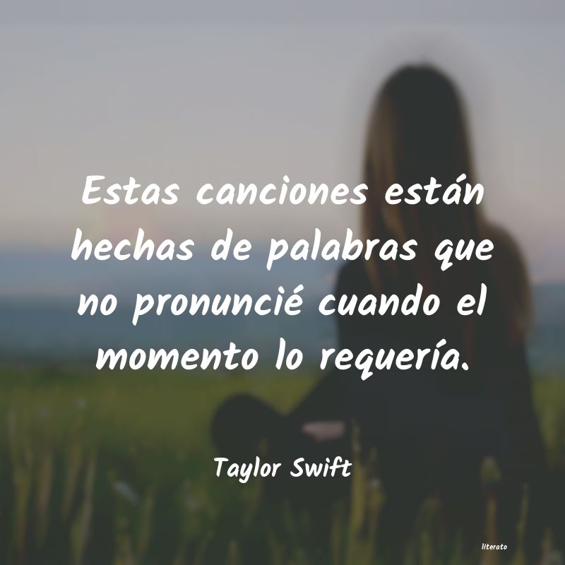 frases de Taylor Swift
