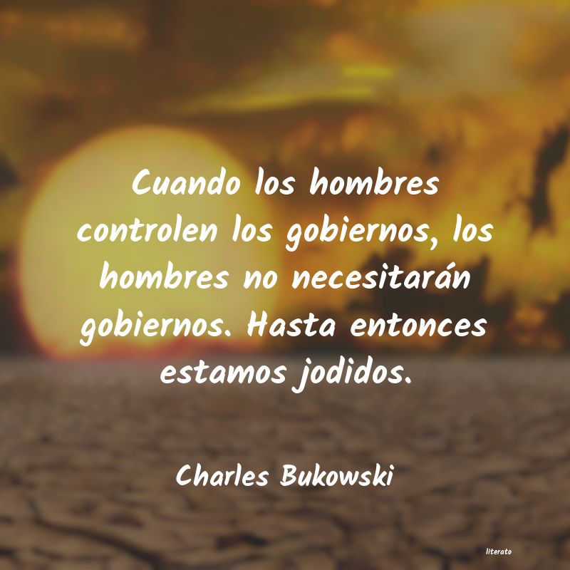 frases de Charles Bukowski