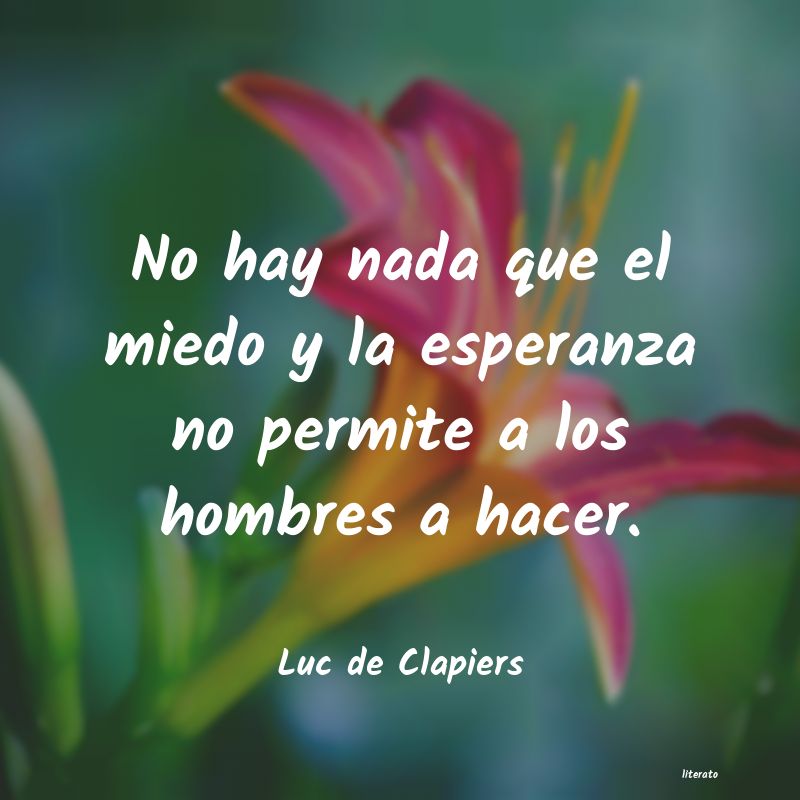 Frases de Luc de Clapiers