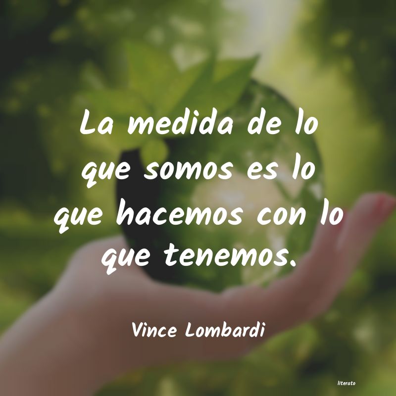 frases de Vince Lombardi