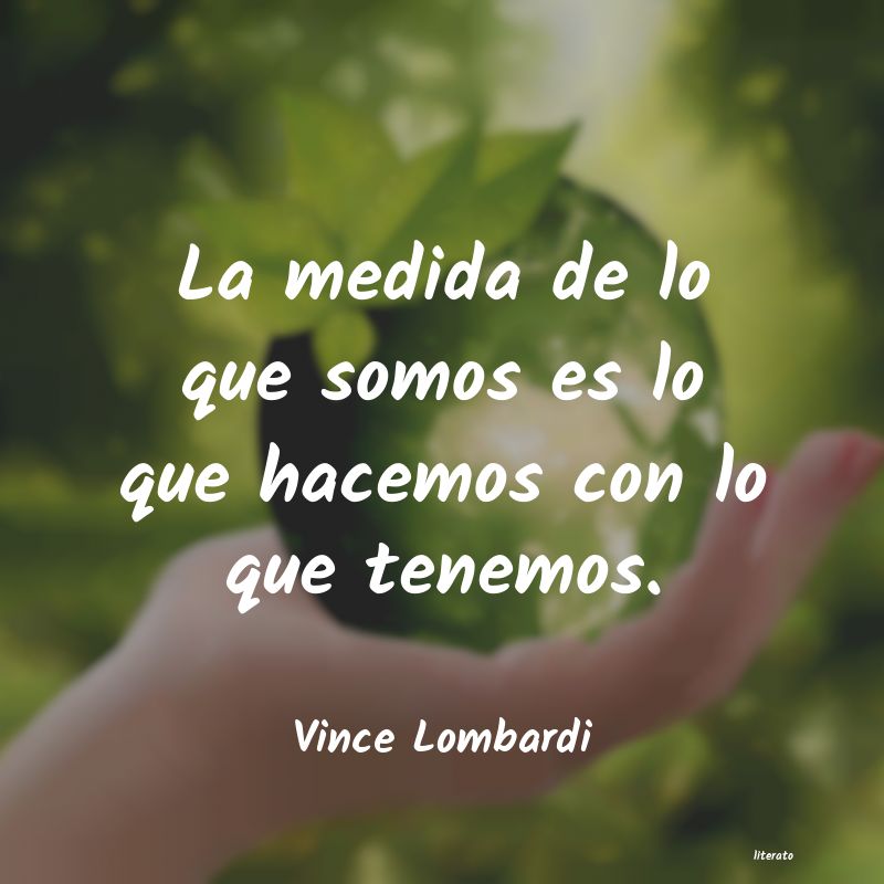 Frases de Vince Lombardi