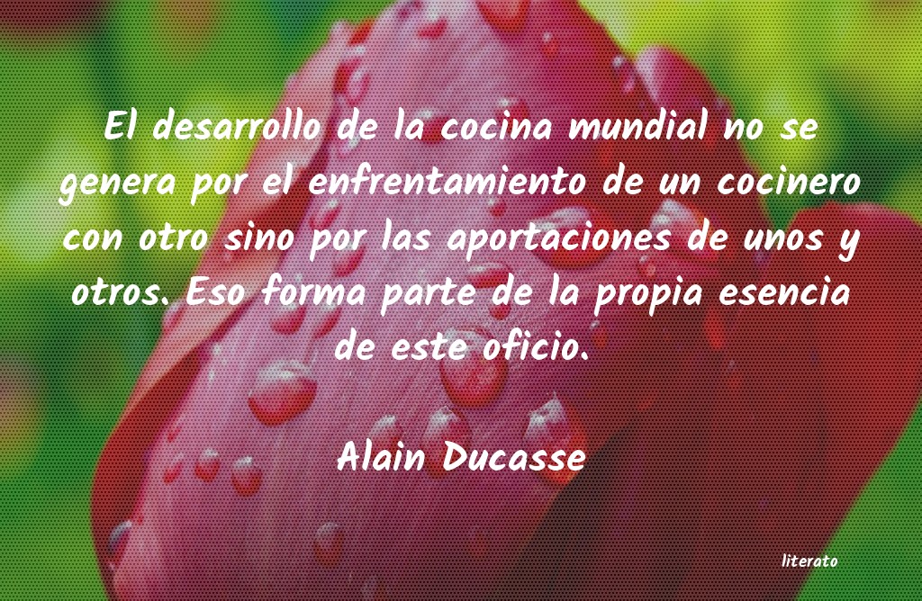 Frases de Alain Ducasse