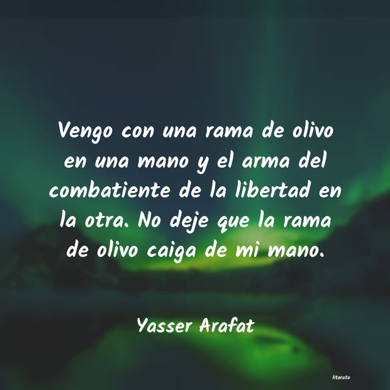 frases de Yasser Arafat