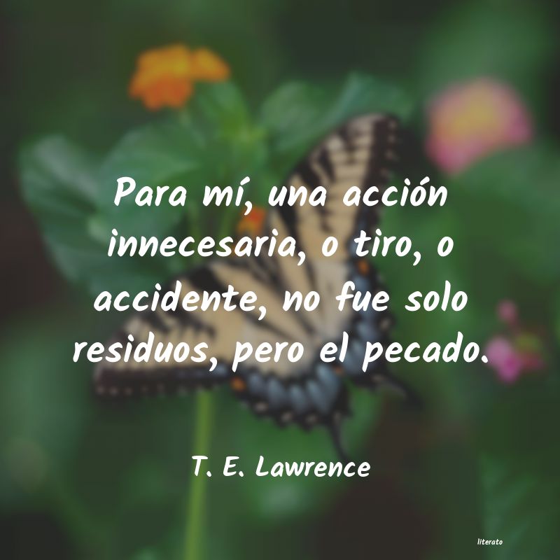 frases de T. E. Lawrence