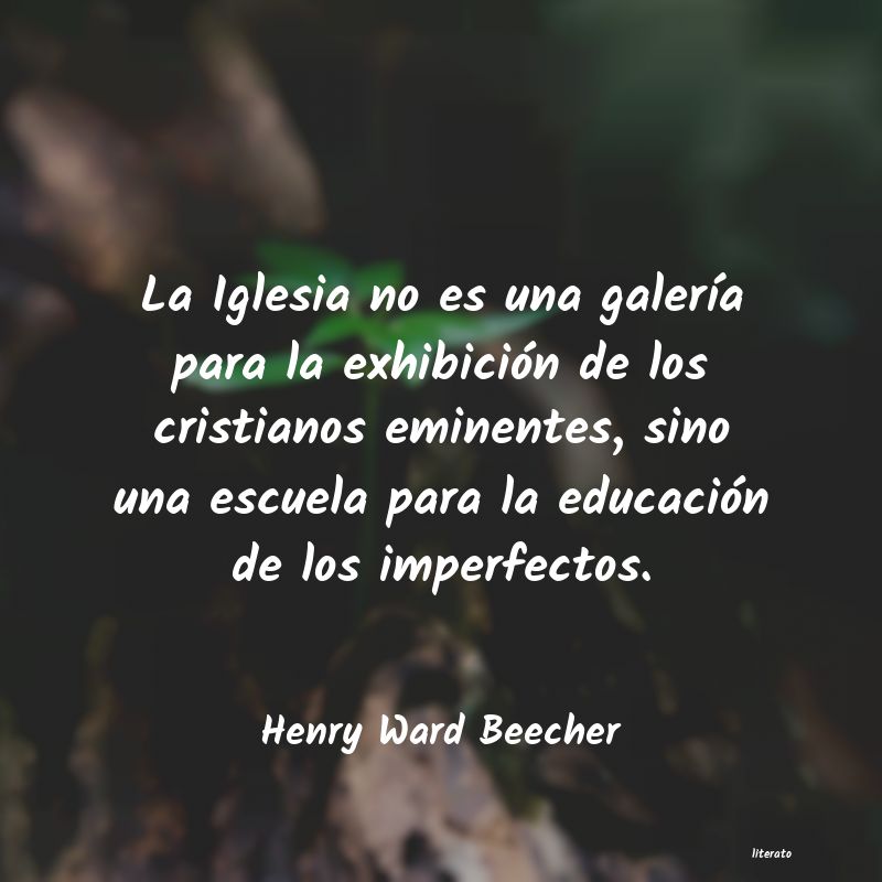 frases de Henry Ward Beecher