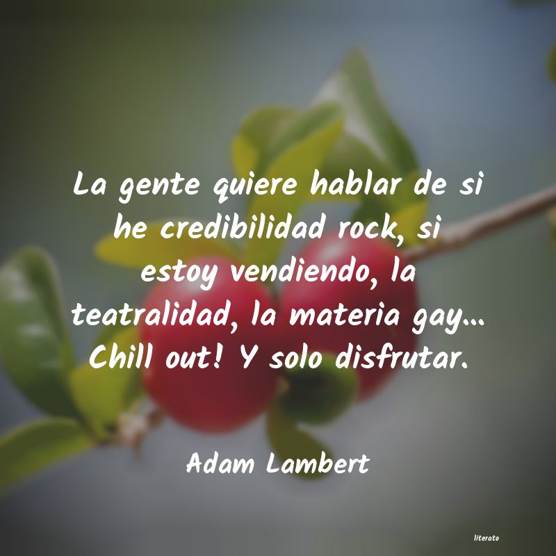 Frases de Adam Lambert