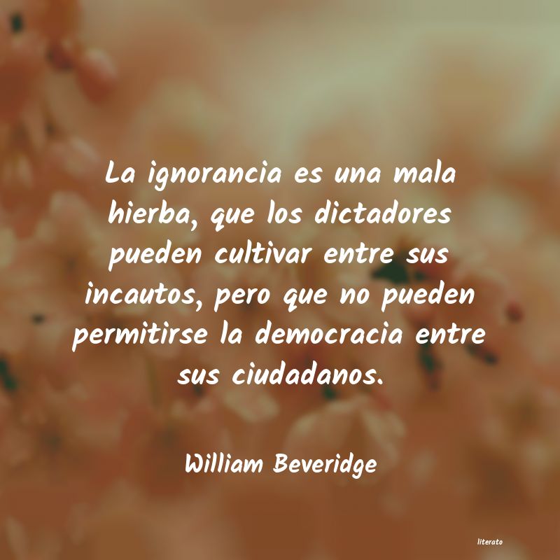 frases de William Beveridge