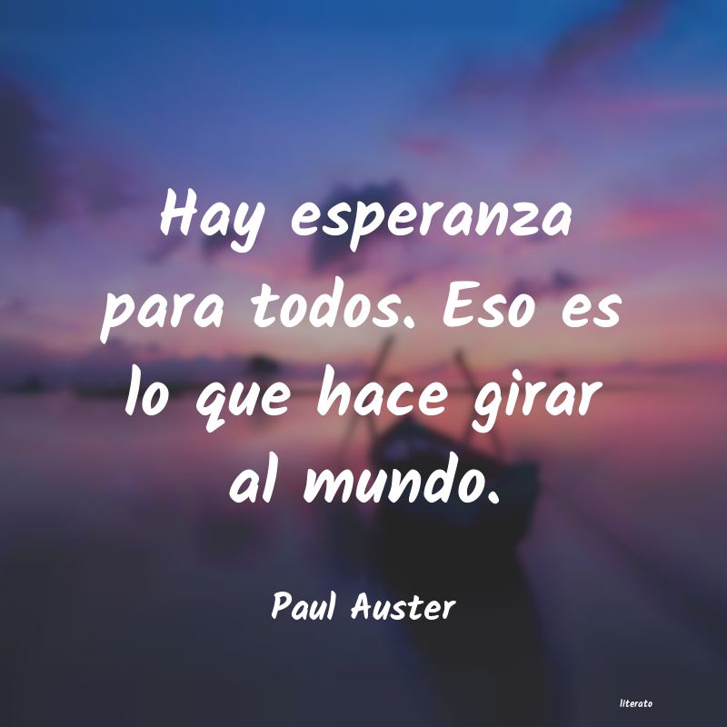 Frases de Paul Auster