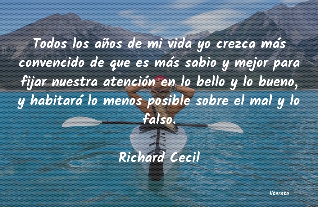 Frases de Richard Cecil