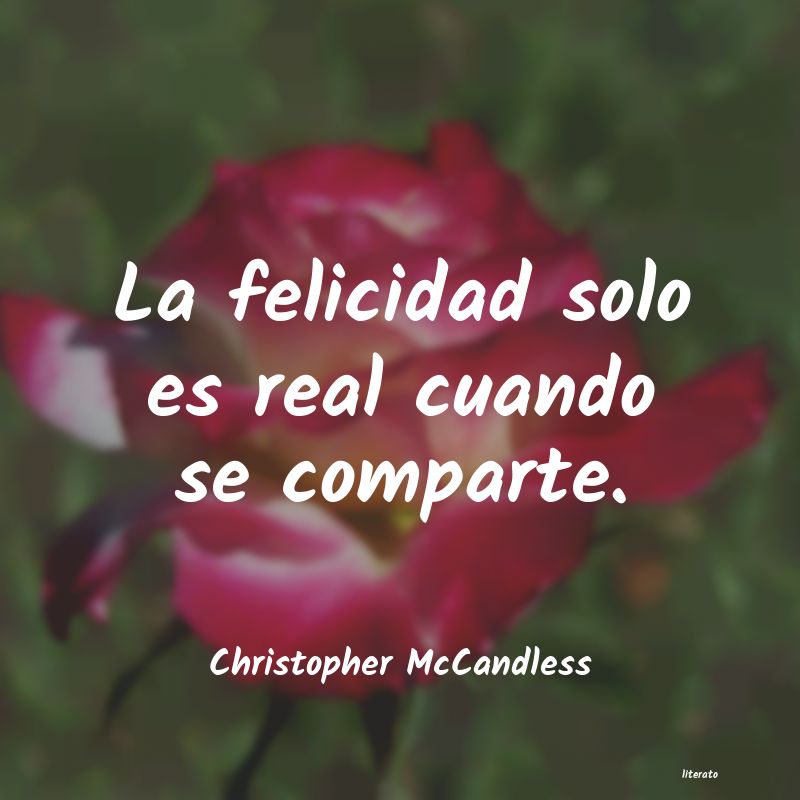 Frases de Christopher McCandless - literato