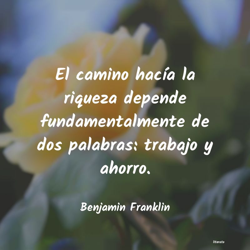 camino a la riqueza de benjamin franklin