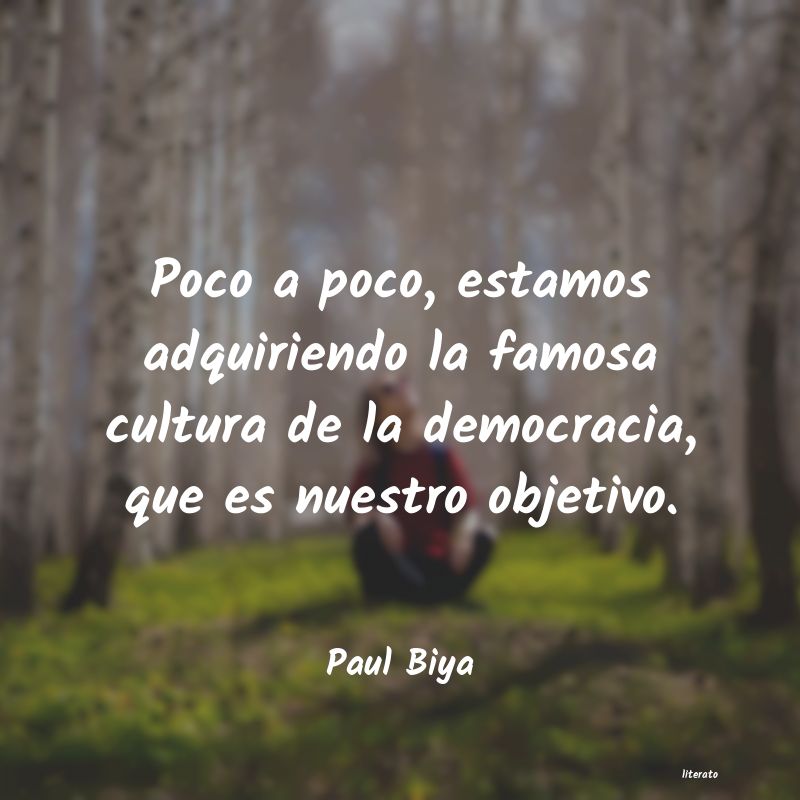 Frases de Paul Biya