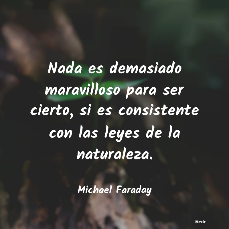 Frases de Michael Faraday