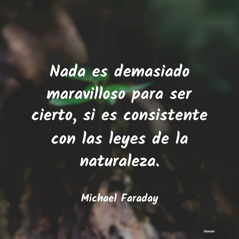 frases de Michael Faraday