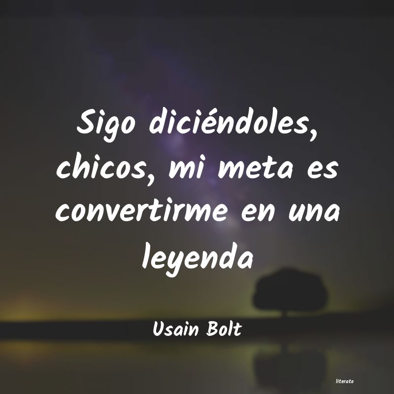 frases de Usain Bolt