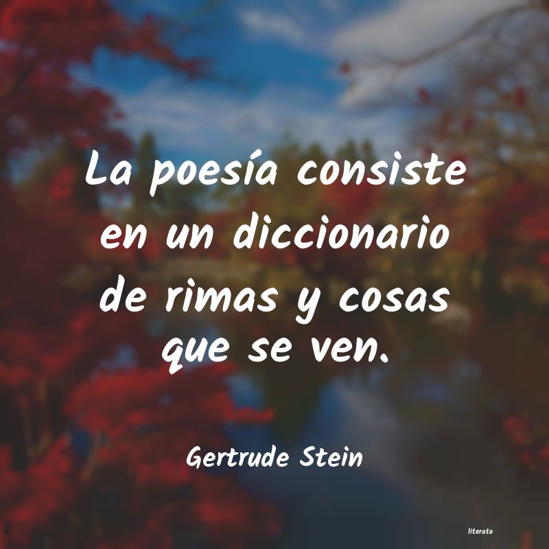 frases de Gertrude Stein