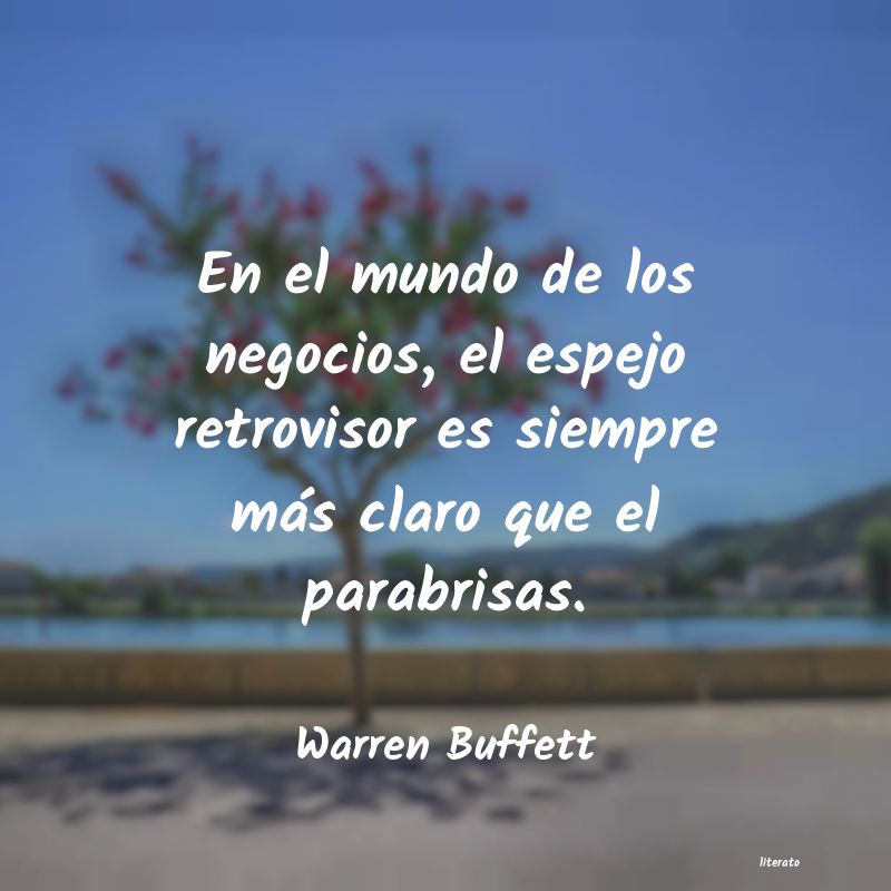 frases de Warren Buffett