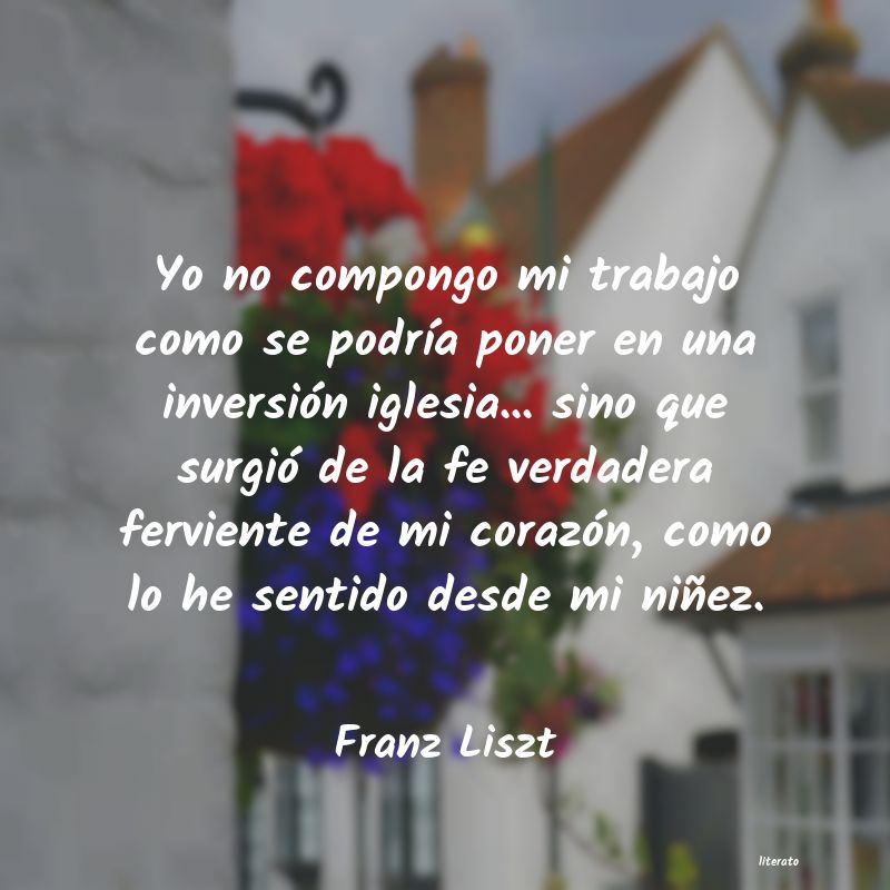 Frases de Franz Liszt