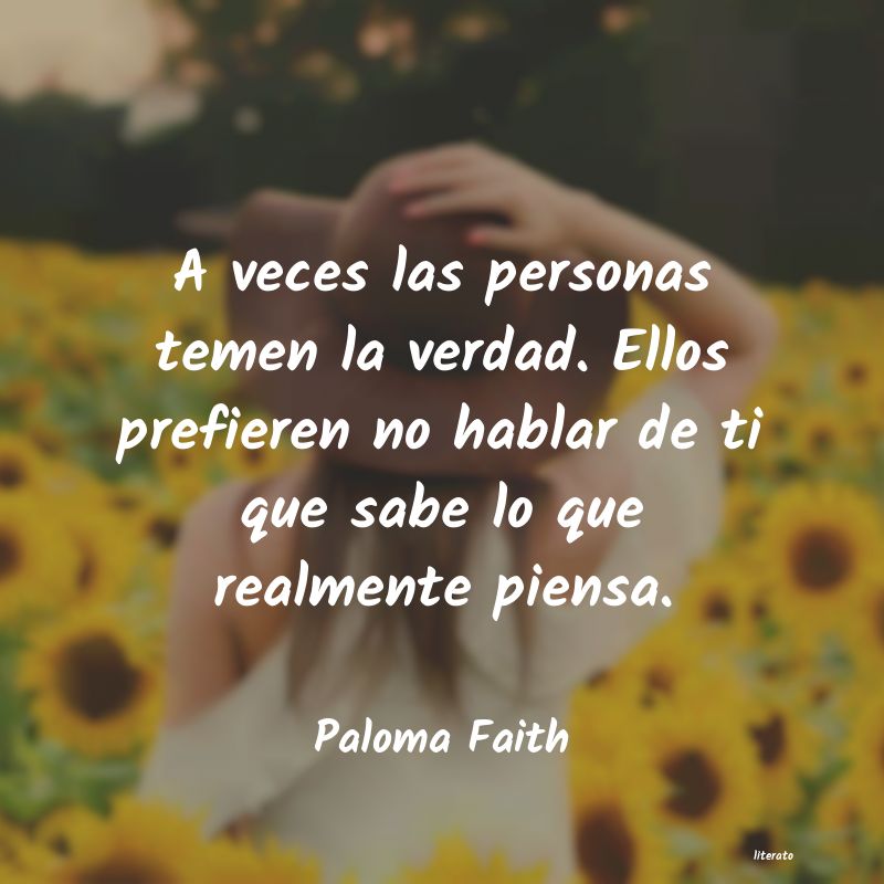 frases de Paloma Faith