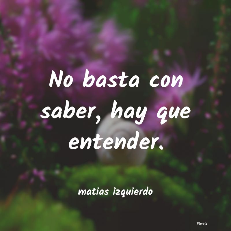 Frases de matias izquierdo