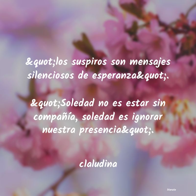 Frases de claludina