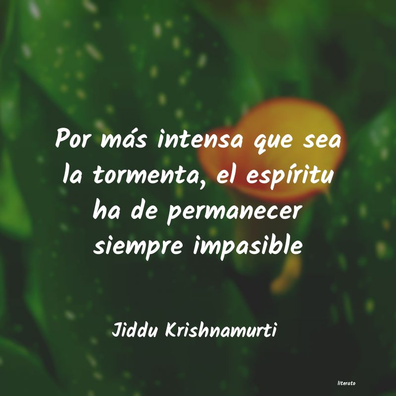 Frases de Jiddu Krishnamurti