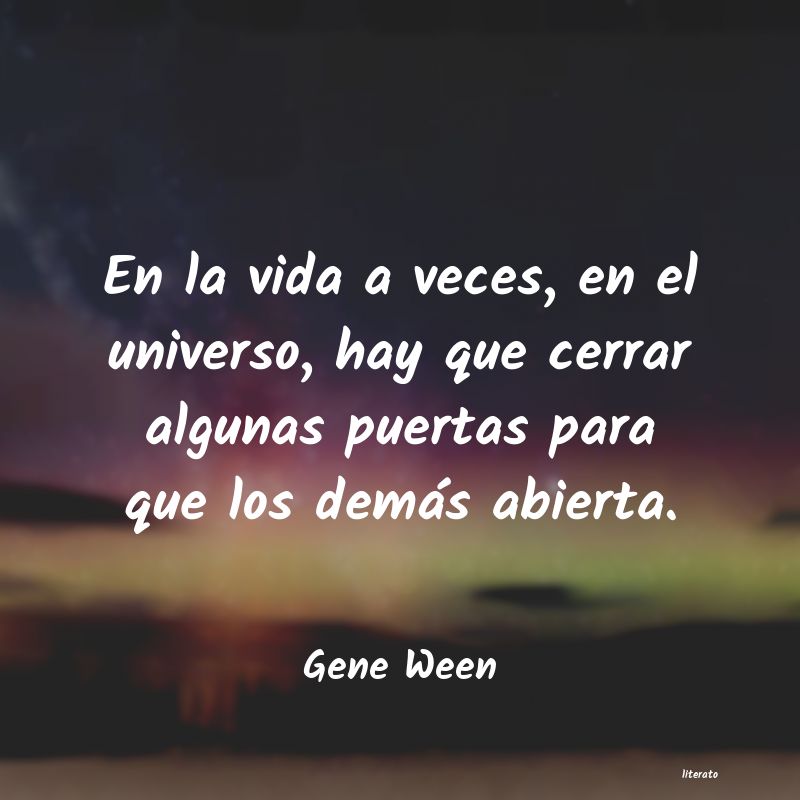 frases de Gene Ween
