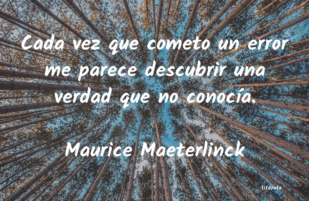 Frases de Maurice Maeterlinck